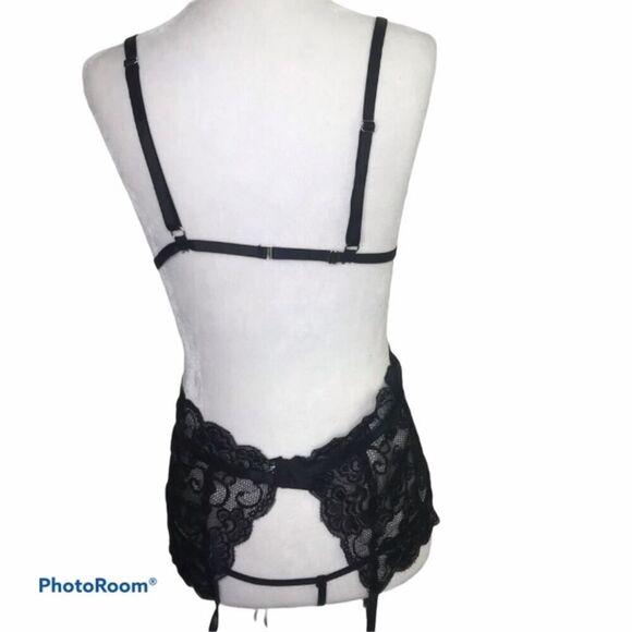 New Oh La La Cheri Bralette Suspenders Gstring Set Size L/XL - Picture 4 of 11